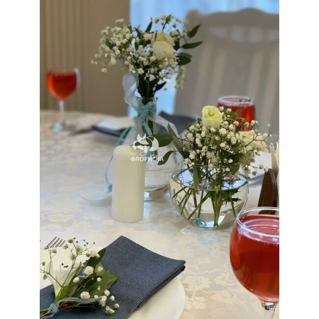 Оформление свадьбы живыми цветами