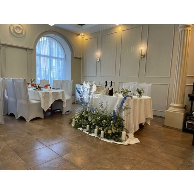 Оформление свадьбы живыми цветами