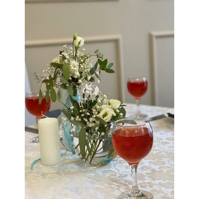 Оформление свадьбы живыми цветами