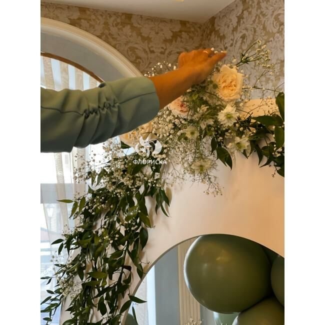 Оформление свадьбы живыми цветами