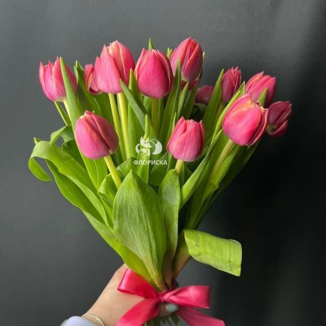 Букет из пионовидных тюльпанов &laquo;Бодрое утро&raquo;