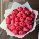 Букет с пионами &laquo;Кораллы&raquo;