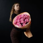 Букет с хризантемами &laquo;Эва&raquo;