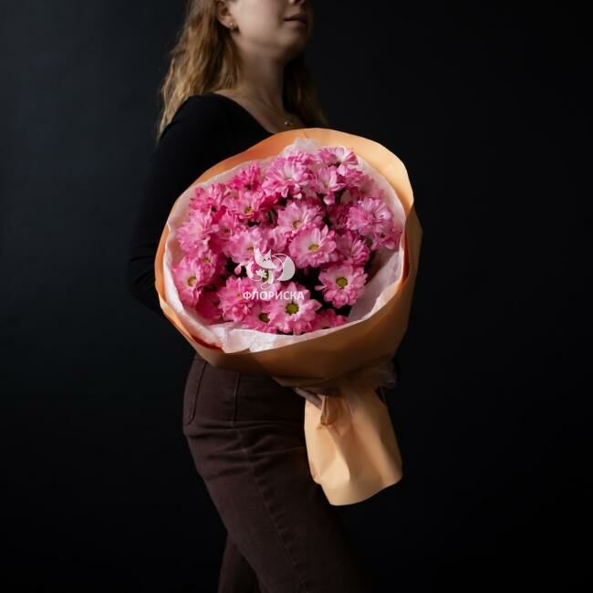 Букет с хризантемами &laquo;Эва&raquo;