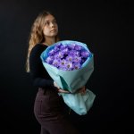 Букет с хризантемами &laquo;Голубка&raquo;