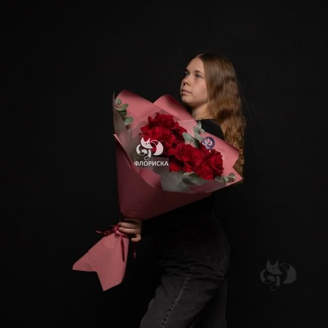 Букет с французскими розами &laquo;Француженка&raquo;