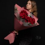 Букет с французскими розами &laquo;Француженка&raquo;