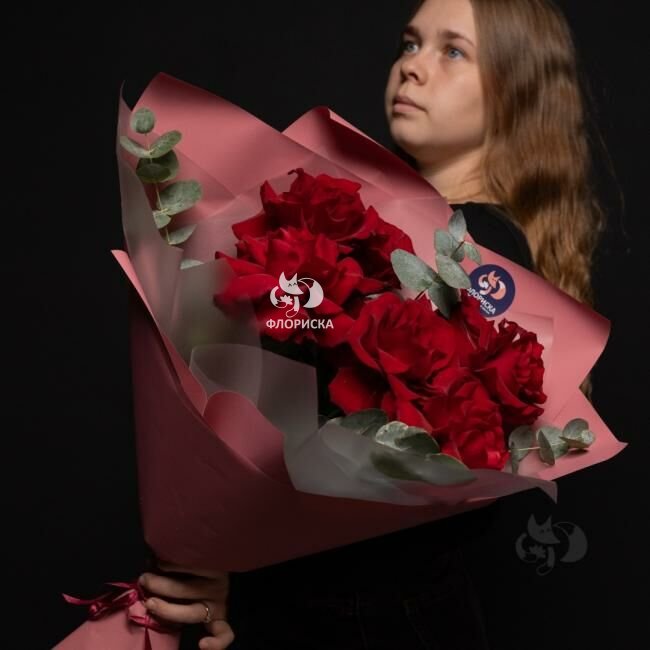 Букет с французскими розами &laquo;Француженка&raquo;