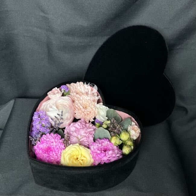 Цветы в коробке &laquo;Конфитюр&raquo;