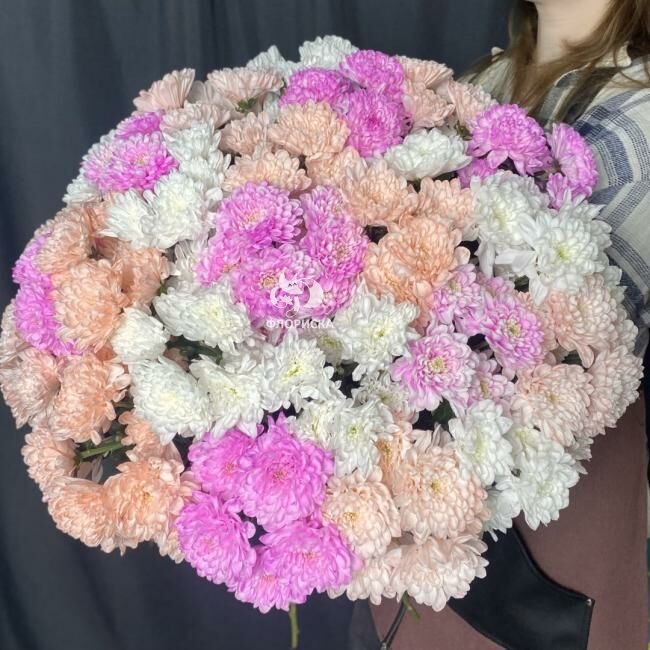 Букет из хризантем &laquo;Небесной вдохновение&raquo;