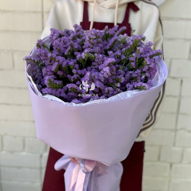 Букет из 51 статицы &laquo;Лавандовый раф&raquo;