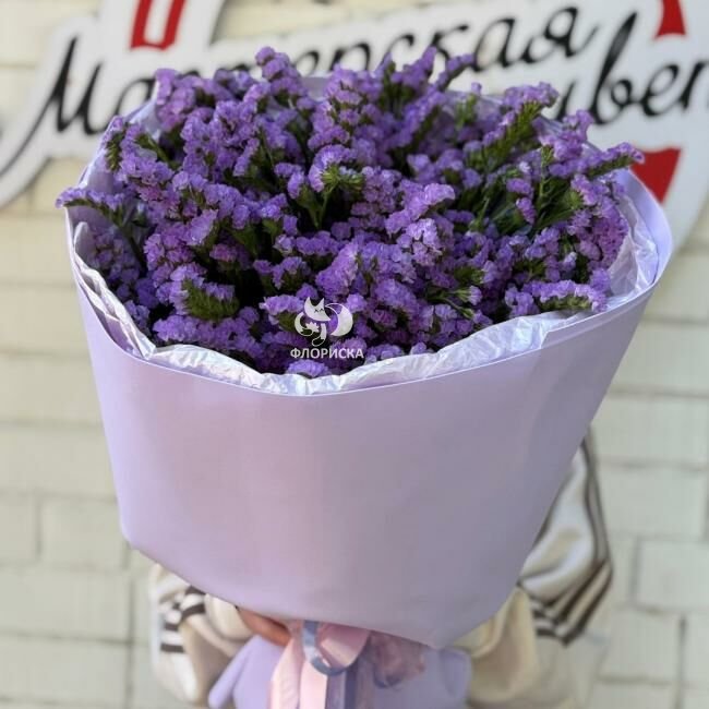 Букет из 51 статицы &laquo;Лавандовый раф&raquo;
