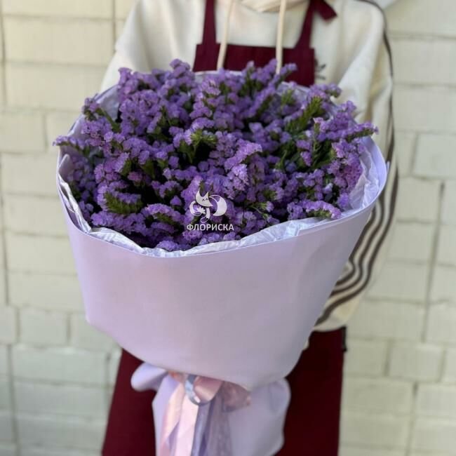 Букет из 51 статицы &laquo;Лавандовый раф&raquo;