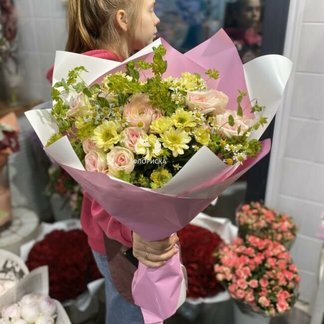 Сборный букет &laquo;Ты моя пушистая&raquo;