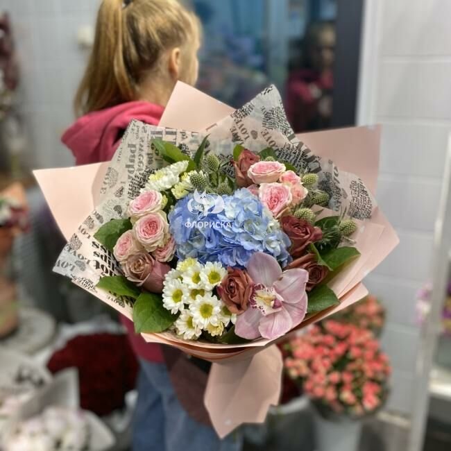 Сборный букет &laquo;Прямо в сердце&raquo;