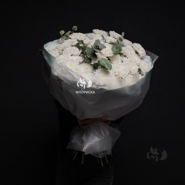 Букет с хризантемами &laquo;Мой ангел&raquo;