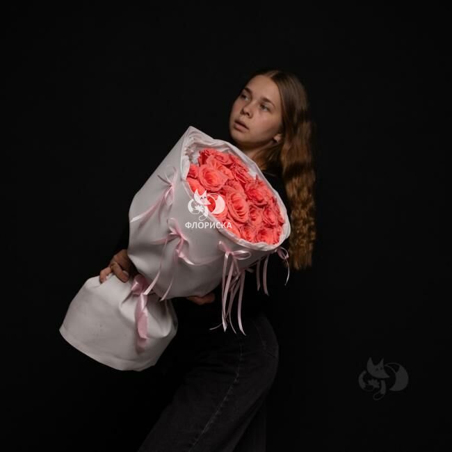 Букет с розами &laquo;Нежная моя&raquo;