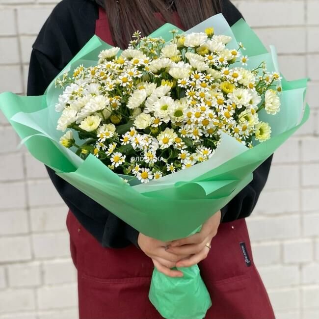 Букет с ромашками &laquo;День семьи&raquo;