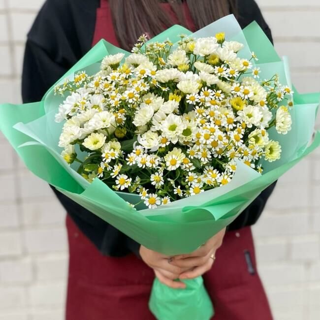 Букет с ромашками &laquo;День семьи&raquo;
