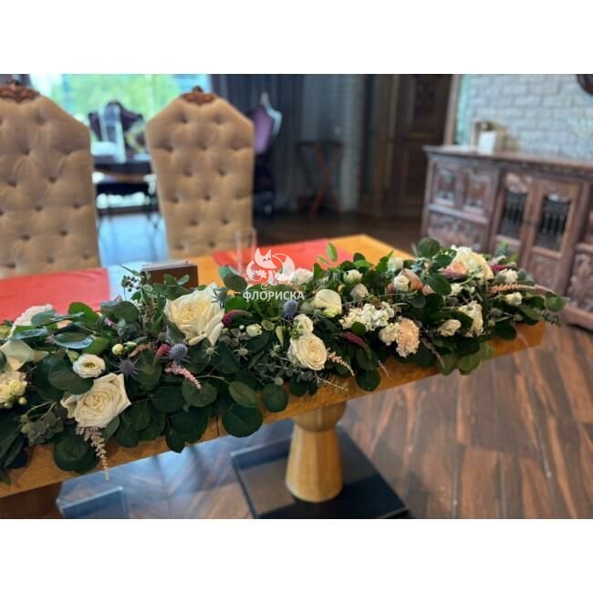 Свадебная композиция на стол &laquo;Гранат&raquo;