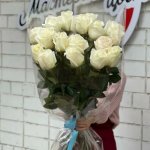 Букет из 17 белых роз &laquo;Белоснежный&raquo;