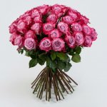 Букет из 51 сиреневой розы &laquo;Сияющий&raquo;