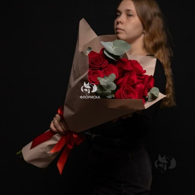 Букет с розами &laquo;Мамочка&raquo;