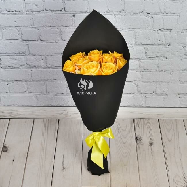 Букет из 9 желтых роз &laquo;Летний вечер&raquo;