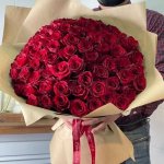 Букет из 71 красной розы &laquo;Маргарита&raquo;