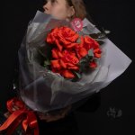 Букет из 3 французских роз &laquo;Самой лучшей Маме&raquo;