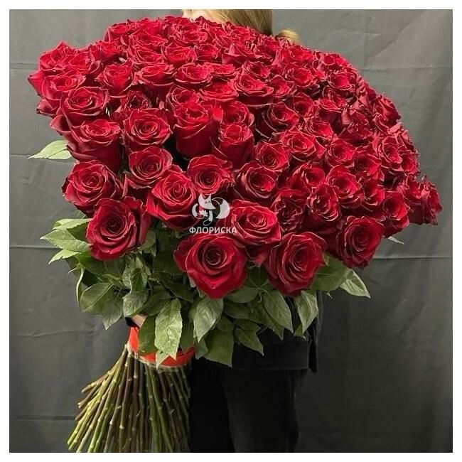 101 метрвая роза &laquo;Люкс&raquo; 