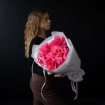 Букет с французскими розами &laquo;Хрупкость&raquo;