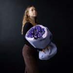 Букет с ирисами &laquo;Ириска&raquo;