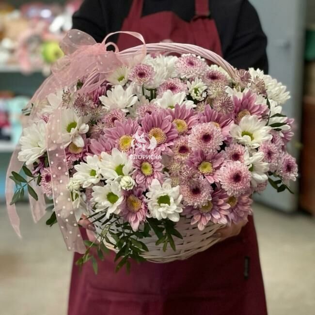 Цветы в корзине &laquo;Сладкий сон&raquo;