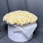 101 Роза в коробке &laquo;Единственной&raquo;