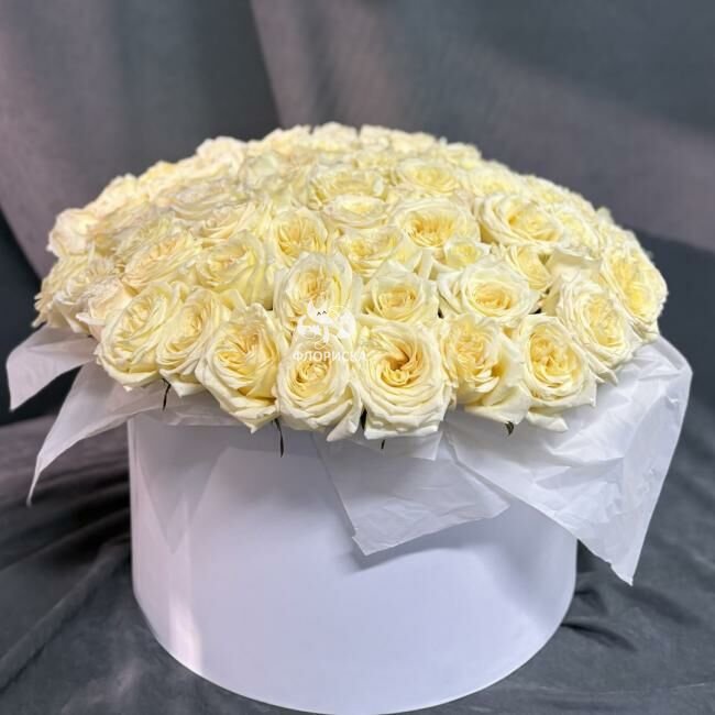 101 Роза в коробке &laquo;Единственной&raquo;