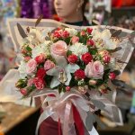 Цветы в коробке &laquo;Зимнее серебро&raquo;