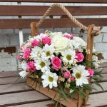 Цветы в корзине &laquo;Нэнси&raquo;