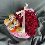 Розы в коробке &laquo;Всплеск&raquo;