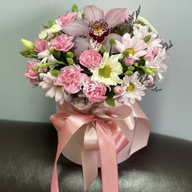 Цветы в коробке  &laquo;Марсель&raquo;