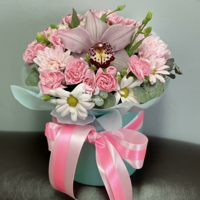 Цветы в коробке  &laquo;Яркое воспоминание&raquo;