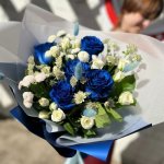 Сборный букет &laquo;Голубое море&raquo;