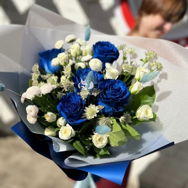 Сборный букет &laquo;Голубое море&raquo;