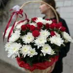 Цветы в корзине &laquo;Воспоминания&raquo;