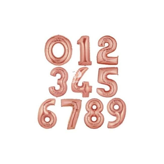 Воздушный шар бронзовый &laquo;Цифра&raquo;