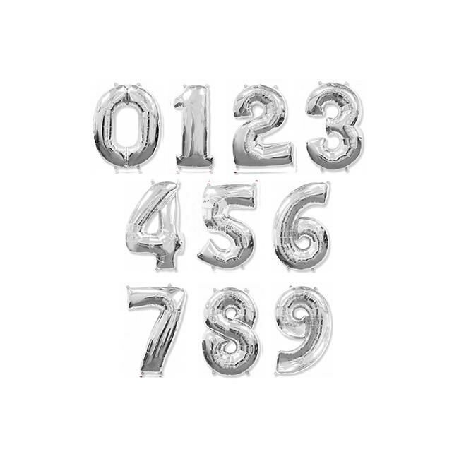 Воздушный шар &laquo;Серебряная цифра&raquo;