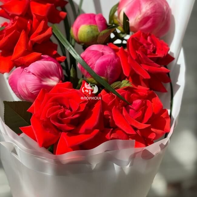 Сборный букет &laquo;Розовое счастье&raquo;