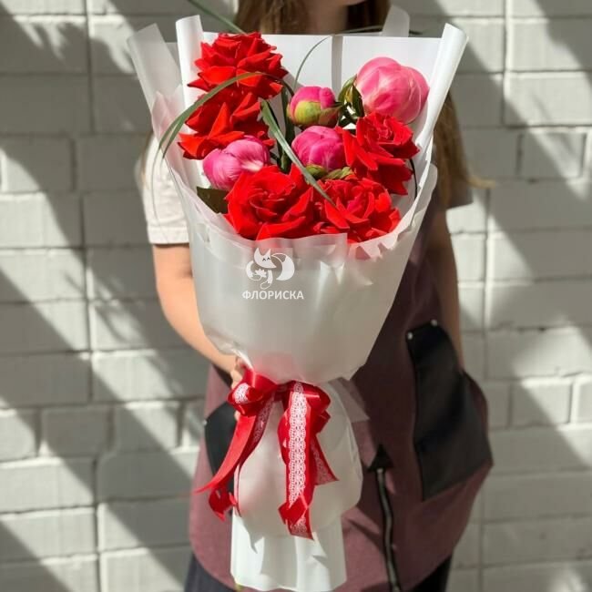 Сборный букет &laquo;Розовое счастье&raquo;