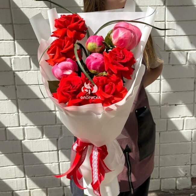 Сборный букет &laquo;Розовое счастье&raquo;