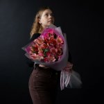Букет с альстромериями &laquo;Заботливой моей&raquo;